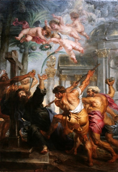 Peter Paul Rubens [Public domain], <a href="https://commons.wikimedia.org/wiki/File:Peter_Paul_Rubens_-_Martyrdom_of_St_Thomas.jpg" target="_blank">via Wikimedia Commons</a>