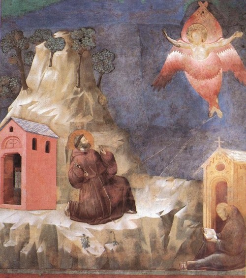 Giotto di Bondone [Public domain], <a href="https://commons.wikimedia.org/wiki/File:Giotto_-_Legend_of_St_Francis_-_-19-_-_Stigmatization_of_St_Francis.jpg"  target="_blank">via Wikimedia Commons</a>