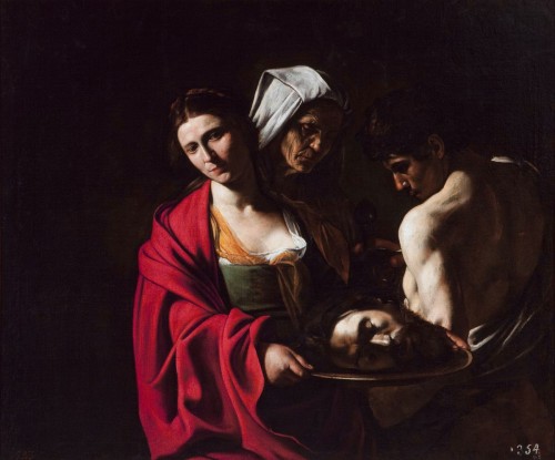 Michelangelo Merisi da Caravaggio [Public domain], <a href="https://commons.wikimedia.org/wiki/File:CaravaggioSalomeMadrid.jpg"  target="_blank"
>via Wikimedia Commons</a>