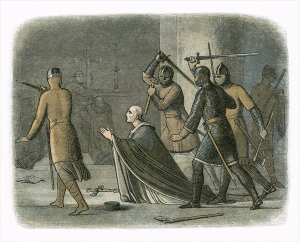 James William Edmund Doyle [Public domain], <a href="https://commons.wikimedia.org/wiki/File:Murder_of_Thomas_Becket.jpg" target="_blank">via Wikimedia Commons</a>