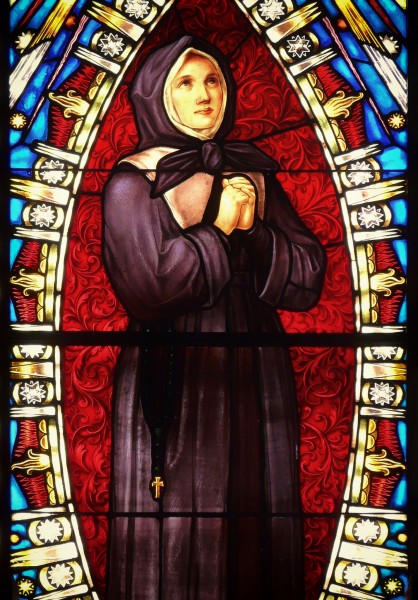 Saint Marguerite Bourgeoys, C.N.D. (17 April 1620–12 January 1700), was a French nun and founder of the Congregation of Notre Dame of Montreal in the colony of New France, now part of Québec, Canada. 

<a href="https://commons.wikimedia.org/wiki/File:%C3%89glise_Saint_Esprit_de_Rosemont_-_Montr%C3%A9al_-_QC_-_CA.jpg" title="via Wikimedia Commons" target="_blank">ndoduc</a> [<a href="https://creativecommons.org/licenses/by-sa/4.0" target="_blank">CC BY-SA</a>]