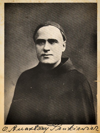 Blessed Anastazy Jakub Pankiewicz (July 9, 1882 – May 20, 1942) was a Polish Franciscan friar, Priest and Martyr. He was arrested on October 10, 1941 and taken to the Nazi concentration camp at Dachau, where he died. He is one of the 108 Martyrs of World War II who were beatified by Pope John Paul II in 1999.

<a href="https://commons.wikimedia.org/wiki/File:Anastazy_Pankiewicz.png" title="via Wikimedia Commons" target="_blank">See page for author</a> [Public domain]