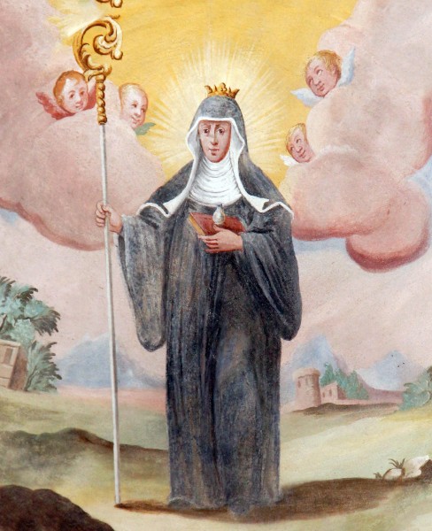 Saint Walburga was an Anglo-Saxon missionary to the Frankish Empire. She was born in the county of Devon, England, into a local aristocratic family. She was the daughter of Richard the Pilgrim, an underking of the West Saxons, and of Wuna of Wessex, and had two brothers, Willibald and Winibald.


<a href="https://commons.wikimedia.org/wiki/File:Pfahldorf_-_St_Johannes_-015.JPG" title="via Wikimedia Commons" target="_blank">DALIBRI</a> [<a href="https://creativecommons.org/licenses/by-sa/4.0" target="_blank">CC BY-SA</a>]